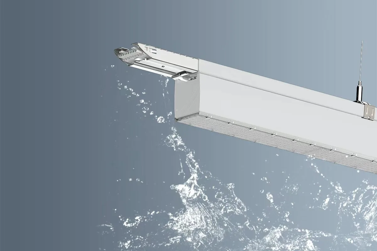 G-LINE Waterproof LED Linear Light — IP65 waterproof, IK08 impact resistant, 180 lm/W industrial linear light by FusionBrite