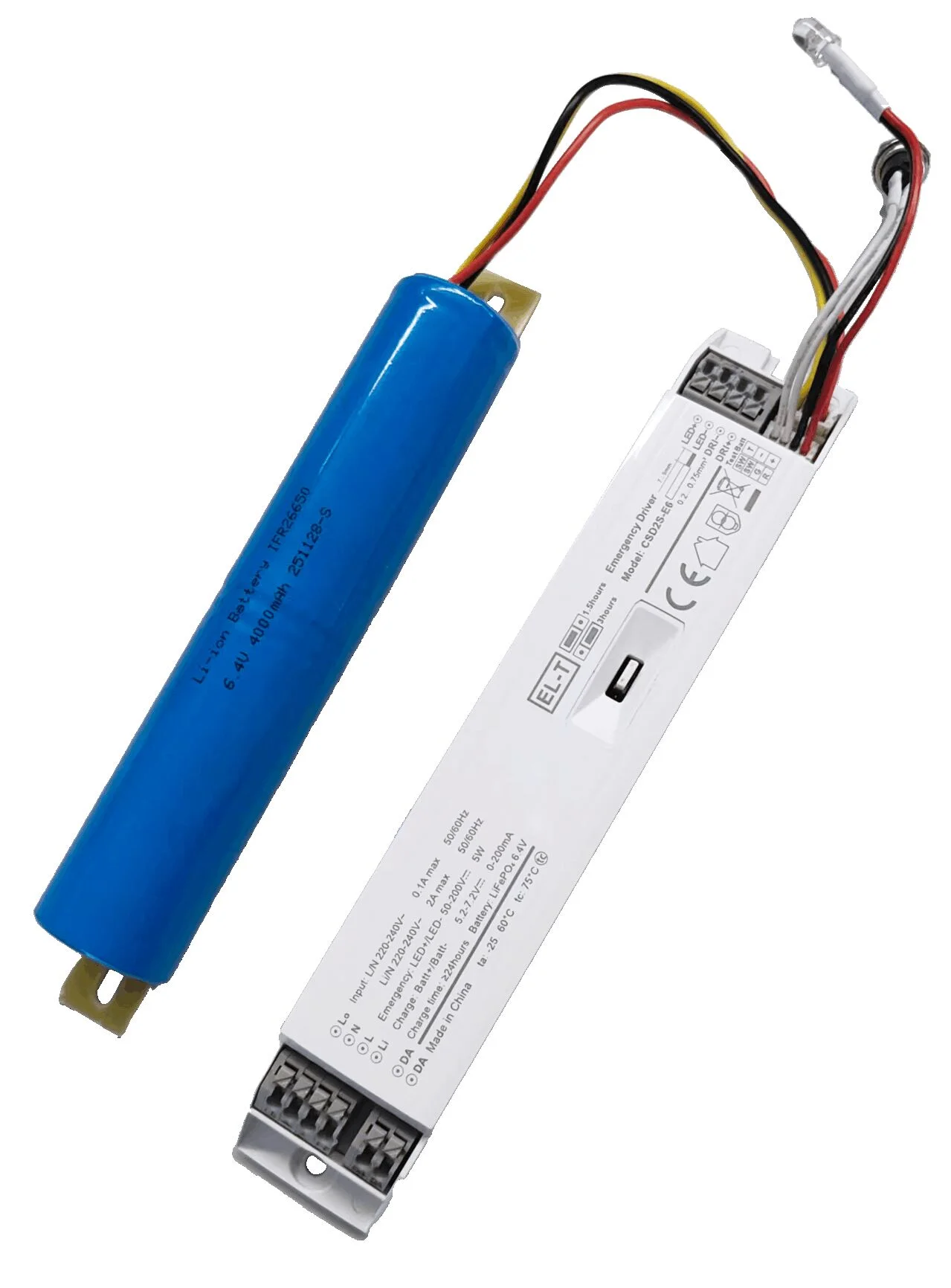 LiFePO4 Emergency Battery Module for DALI Luminaires — FusionBrite